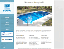 Tablet Screenshot of herringpools.com